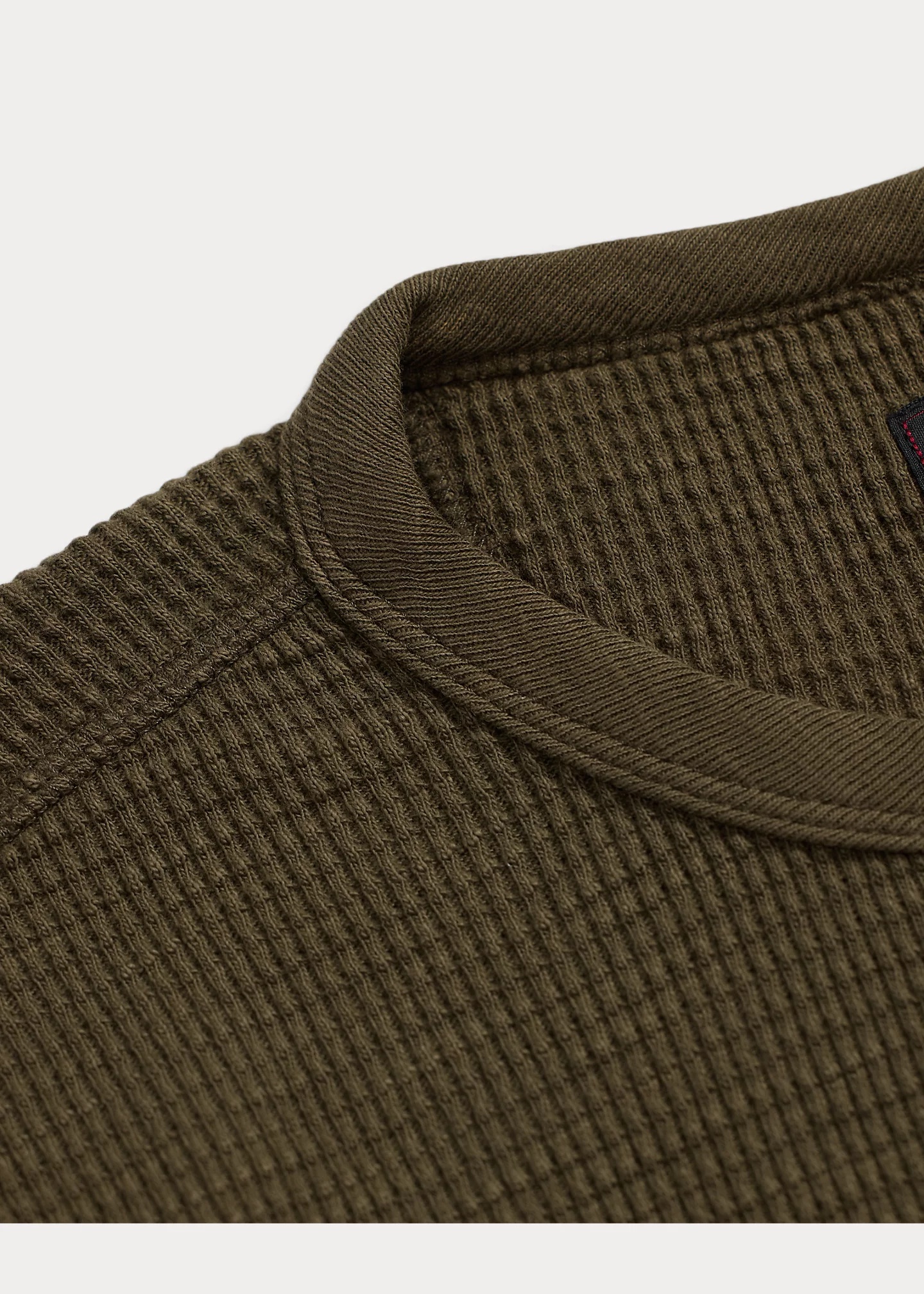 Garment-Dyed Waffle-Knit Crewneck - 4
