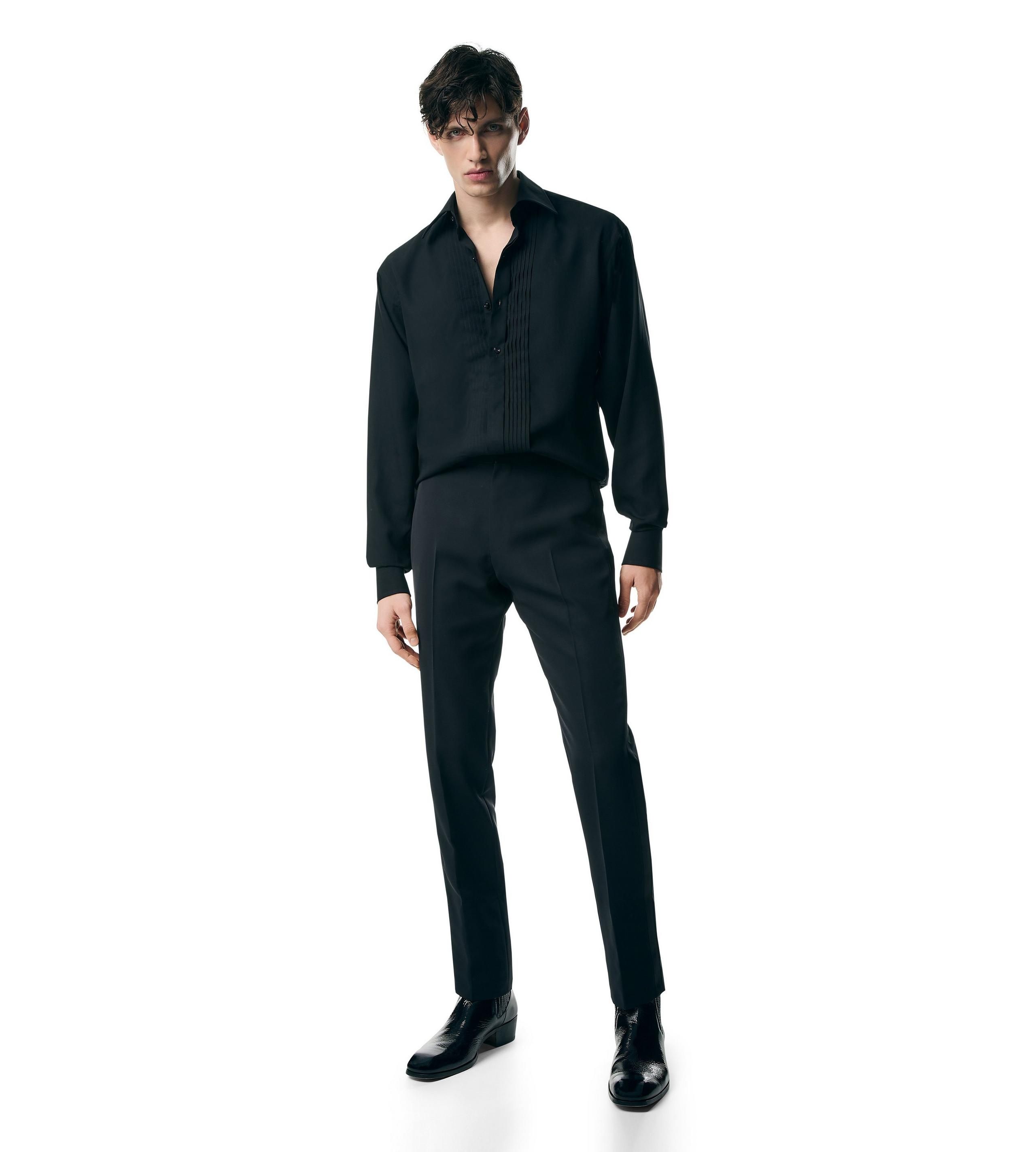 SILK PARACHUTE SLIM FIT EVENING SHIRT - 2