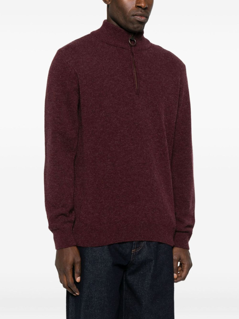 high-neck half-zip sweater 3
