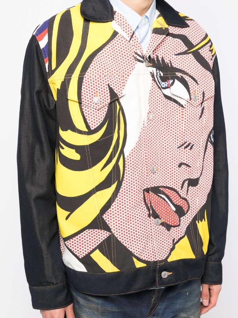 Junya Watanabe MAN pop-art button-up jacket | REVERSIBLE