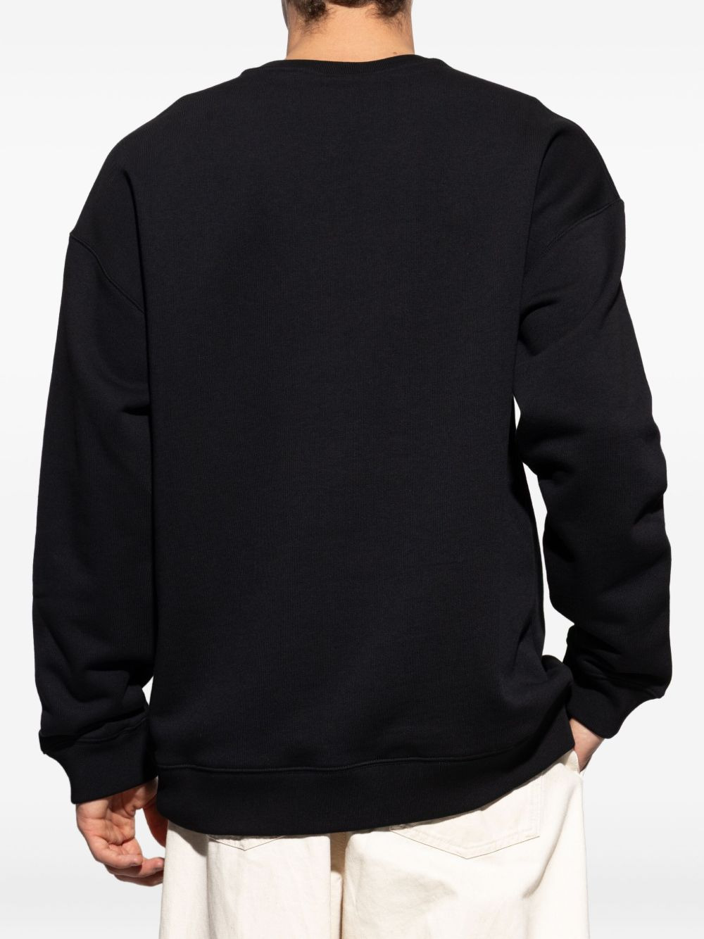 logo-embroidered sweatshirt - 4