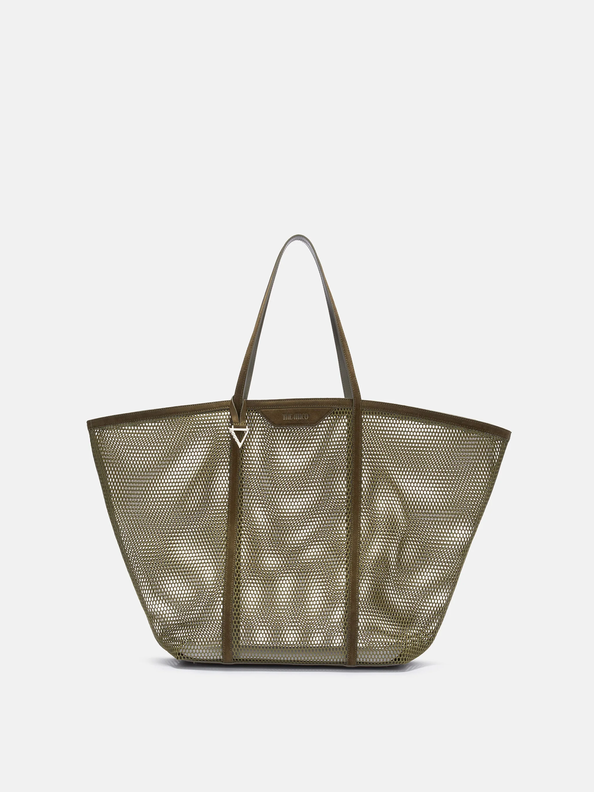 ''VIA DEL MARE'' MILITARY GREEN TOTE BAG - 1