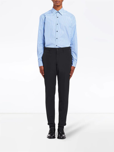 Prada striped cotton shirt outlook