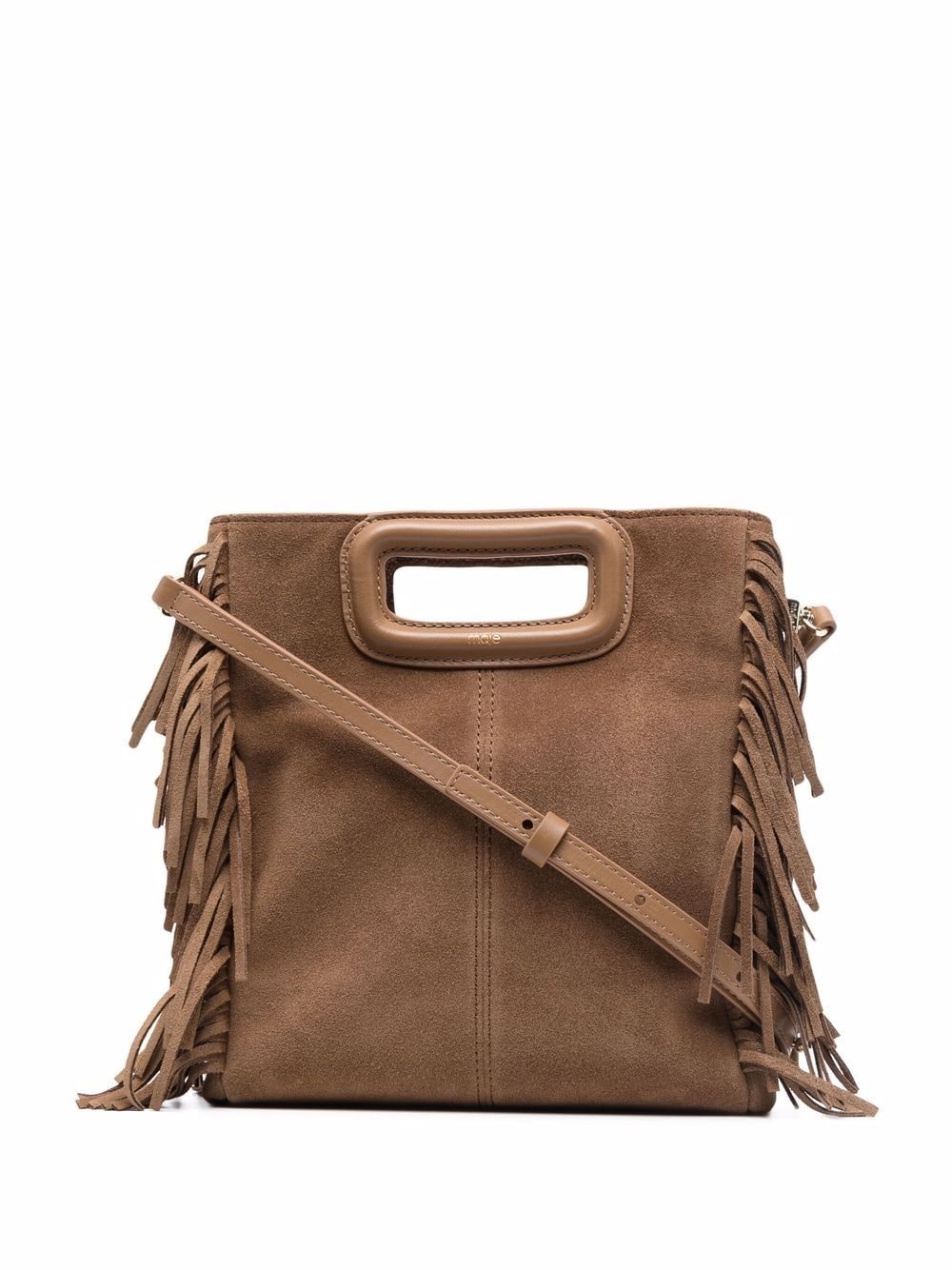 M fringed suede bag - 1