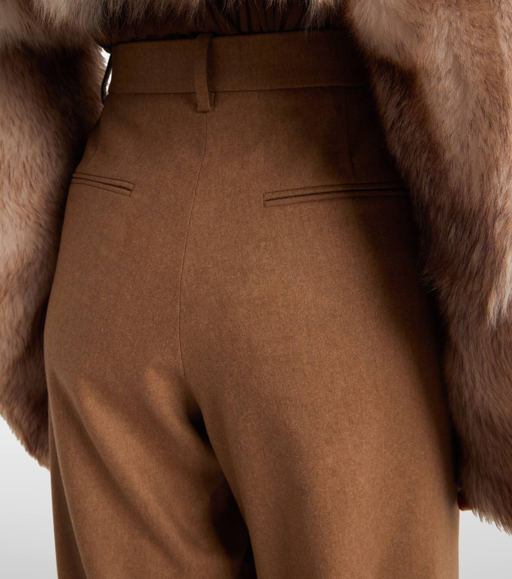August high-rise wool straight pants - 6