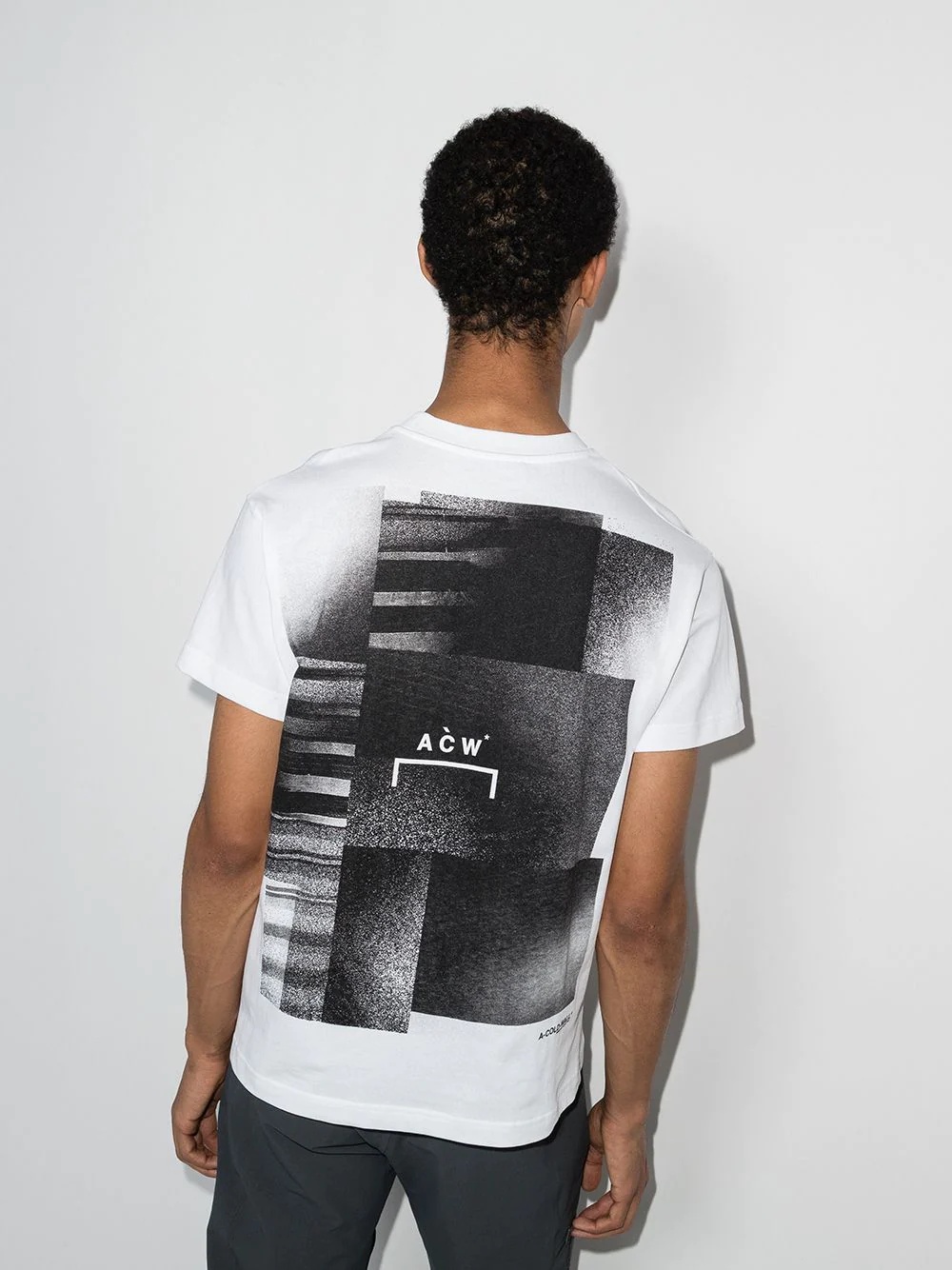 rear graphic-print T-shirt - 3