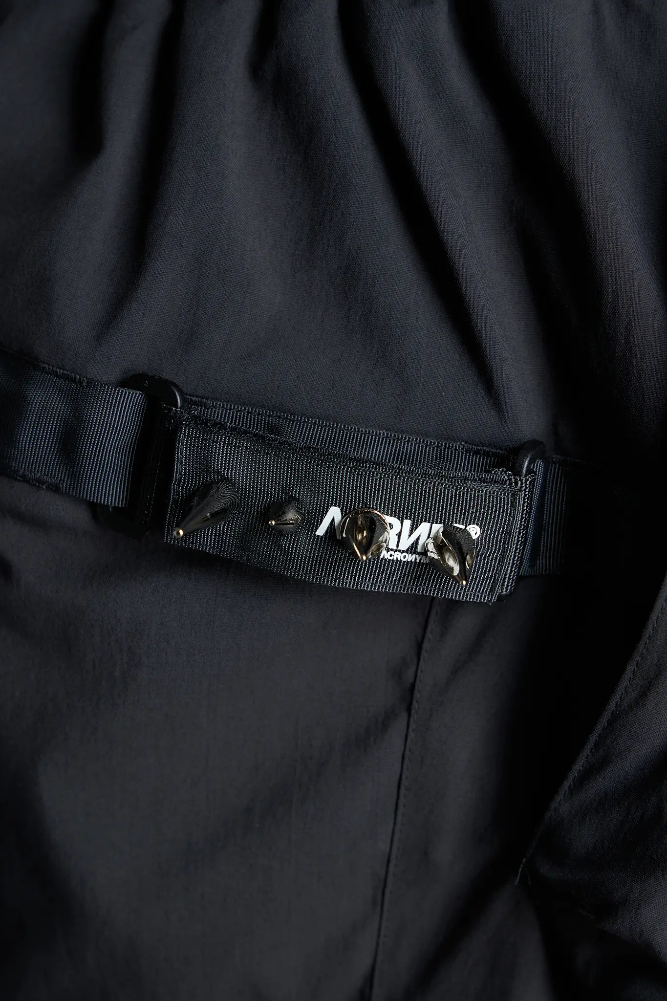 SP56A-M Nylon Stretch Double Cargo Short Pant Black - 23