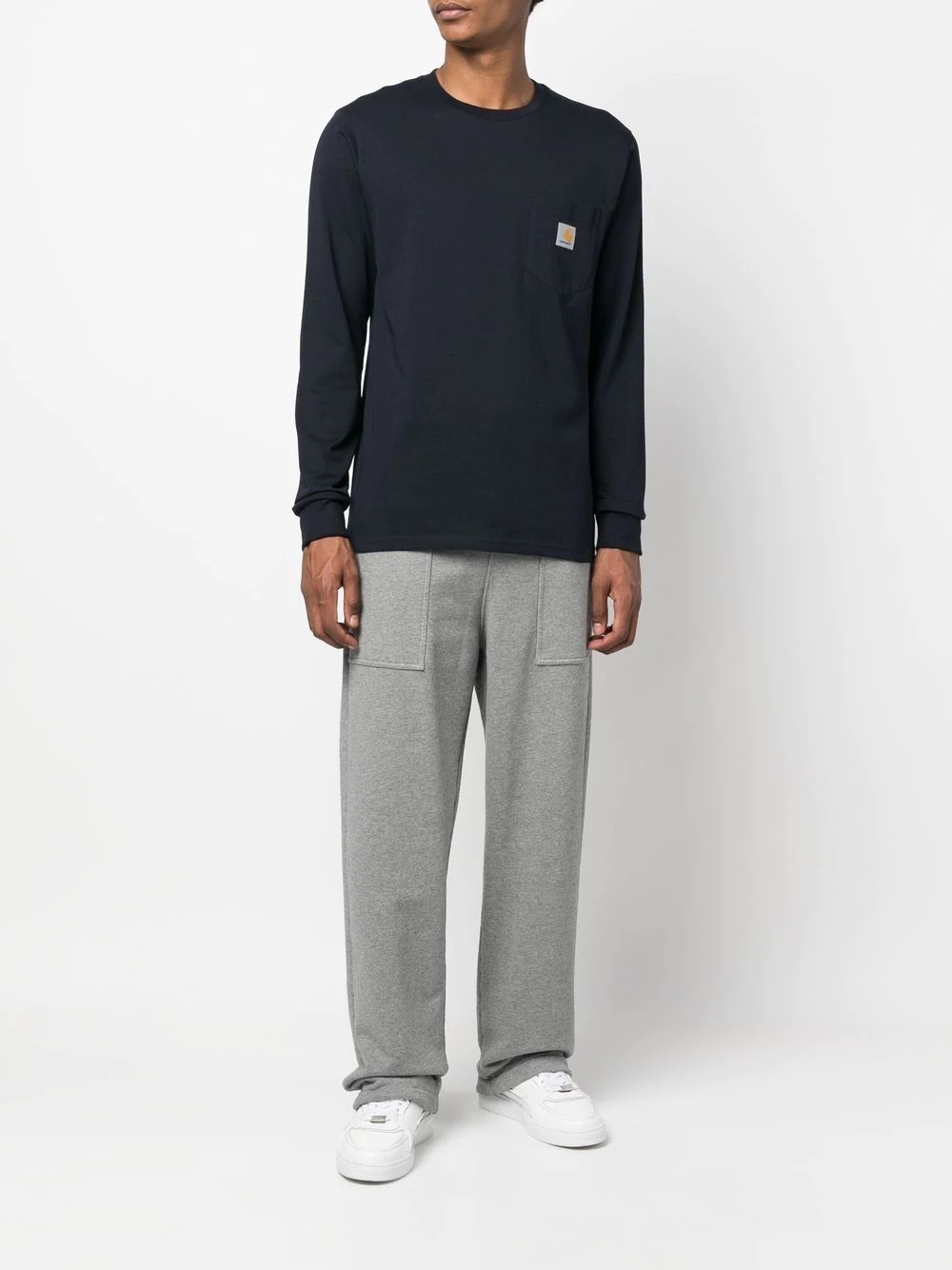 logo-patch long-sleeved T-shirt - 2