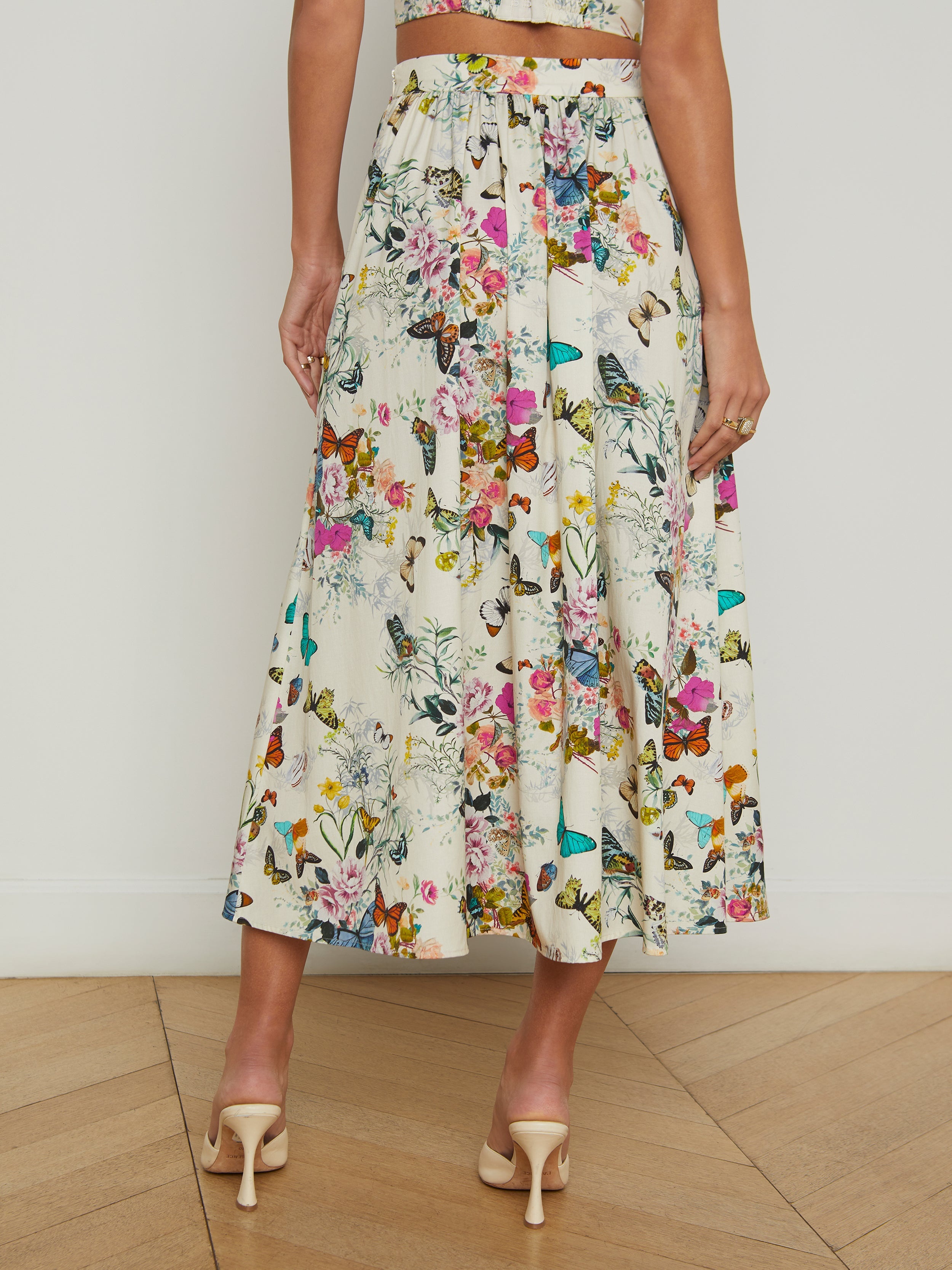 Seina Poplin Midi Skirt - 5