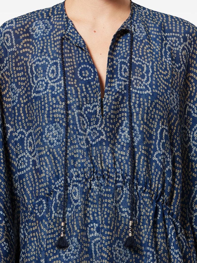 LORELIZ tassel patterned cover-up 5