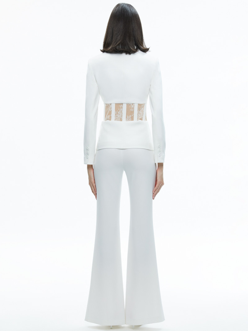 ALEXIA FITTED SHEER CORSET BLAZER 3