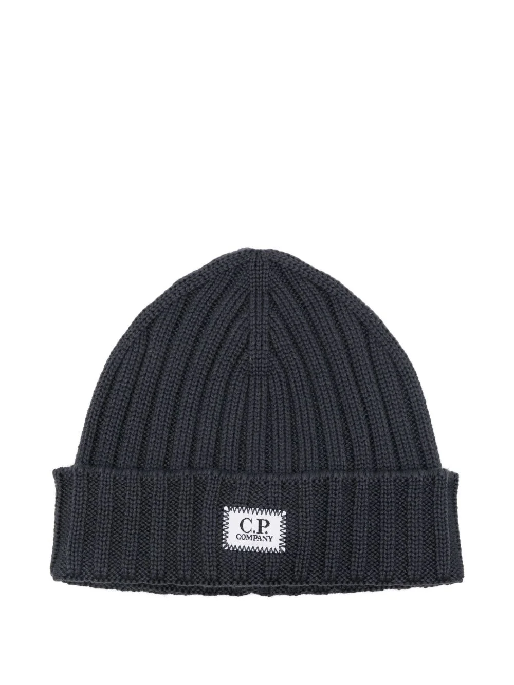 ribbed logo-patch beanie - 1