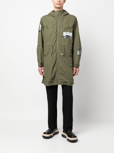 UNDERCOVER photograph-print hooded parka outlook