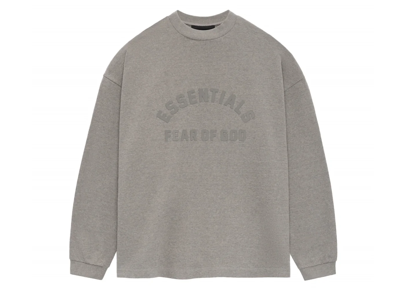 Fear of God Essentials Core Collection Heavy L/S Tee Heather Grey - 1