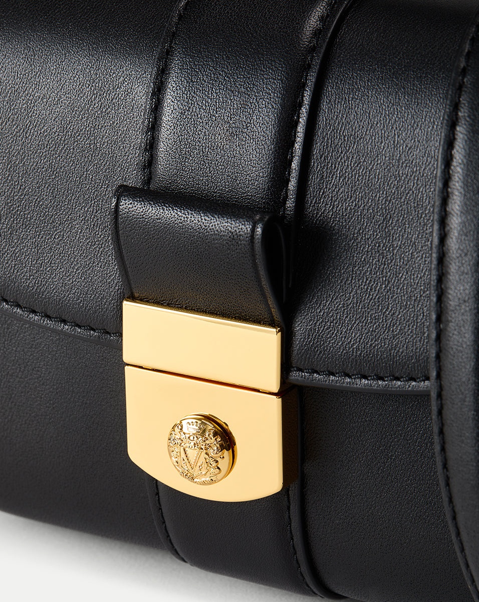 SMALL CREST LOCK TRAP BAG - 3