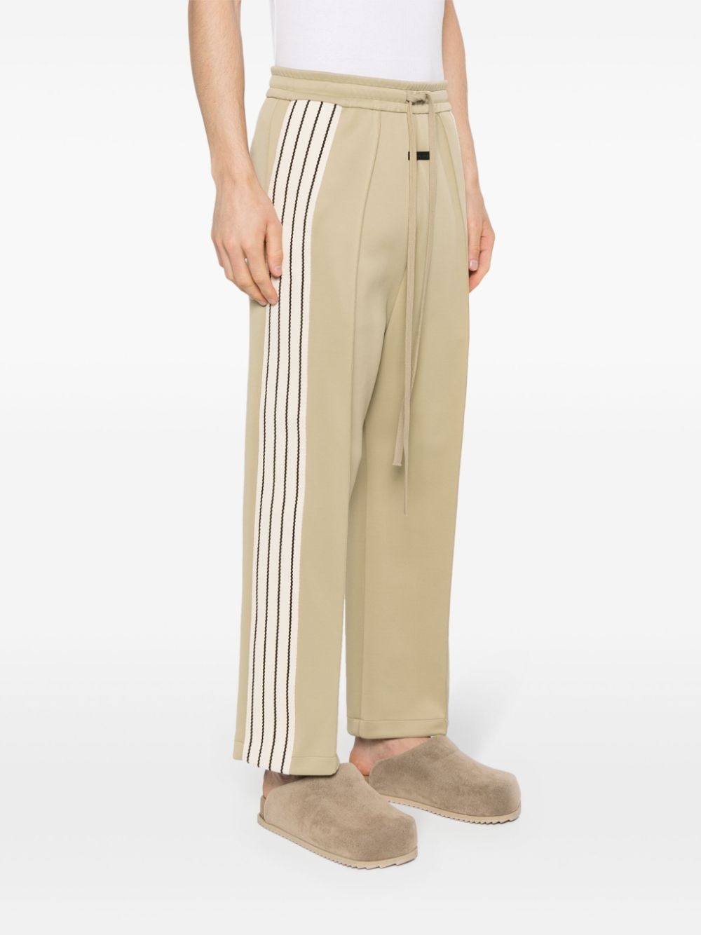 side-stripe track pants - 4