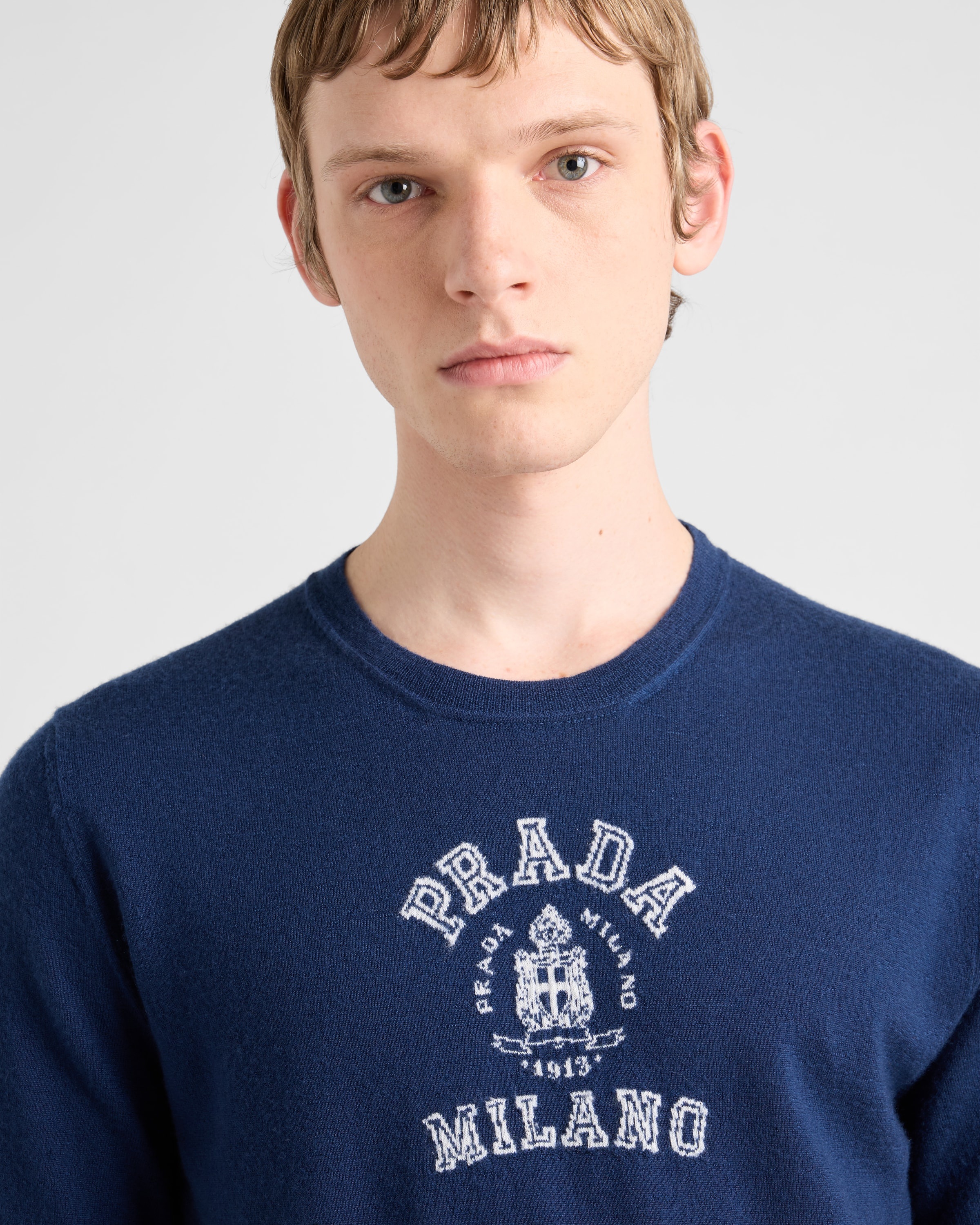 Cashmere T-shirt with logo - 4