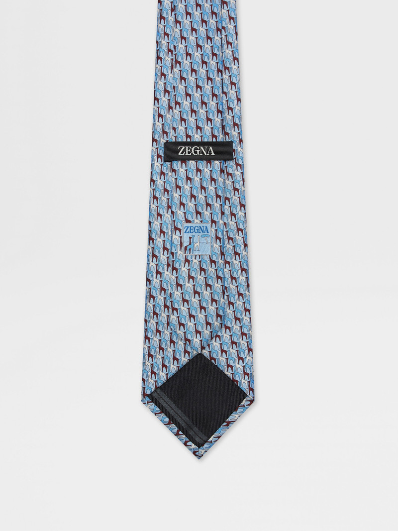 LIGHT BLUE SILK TIE 3