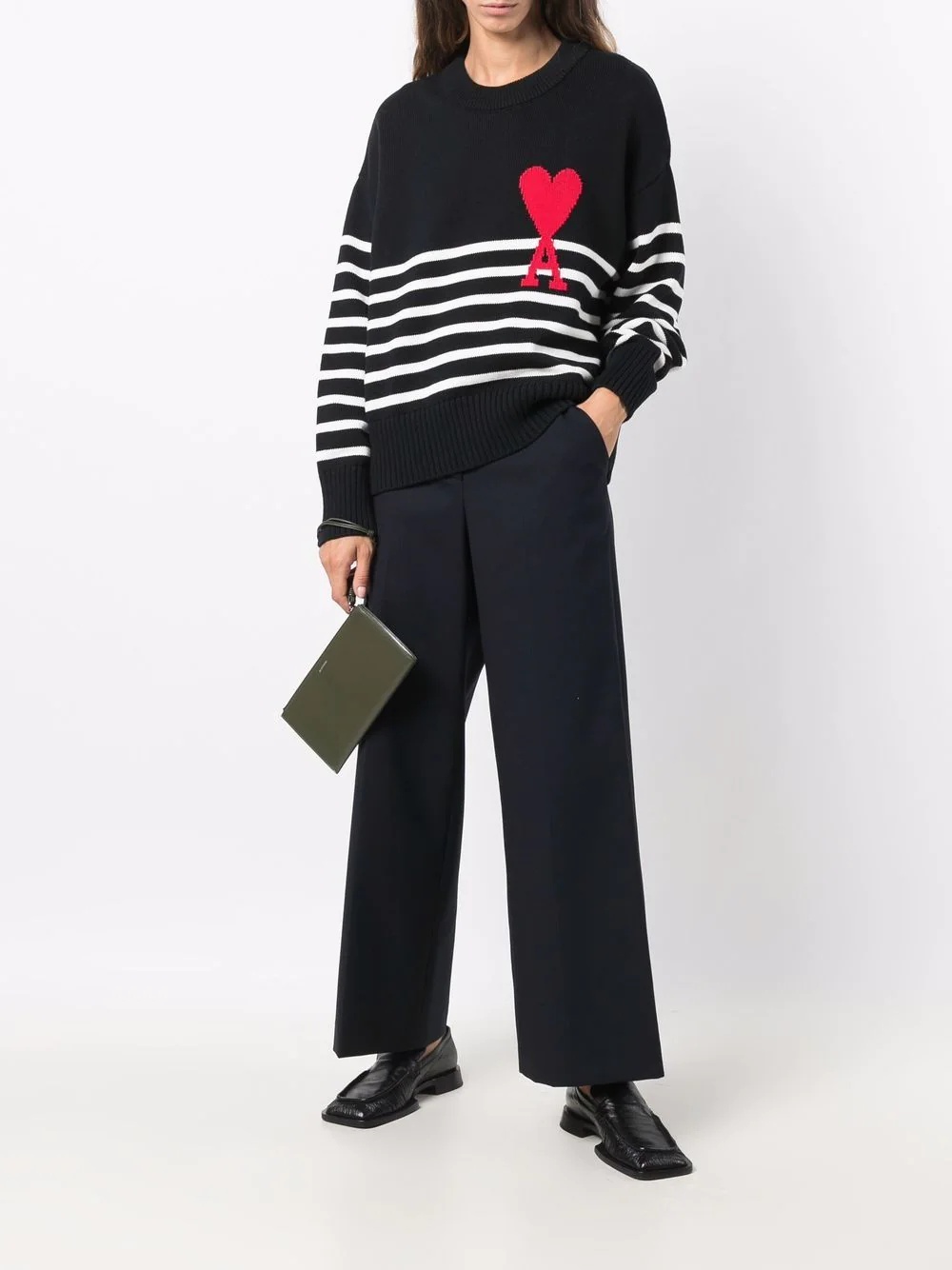 oversize Ami De Coeur jumper - 3