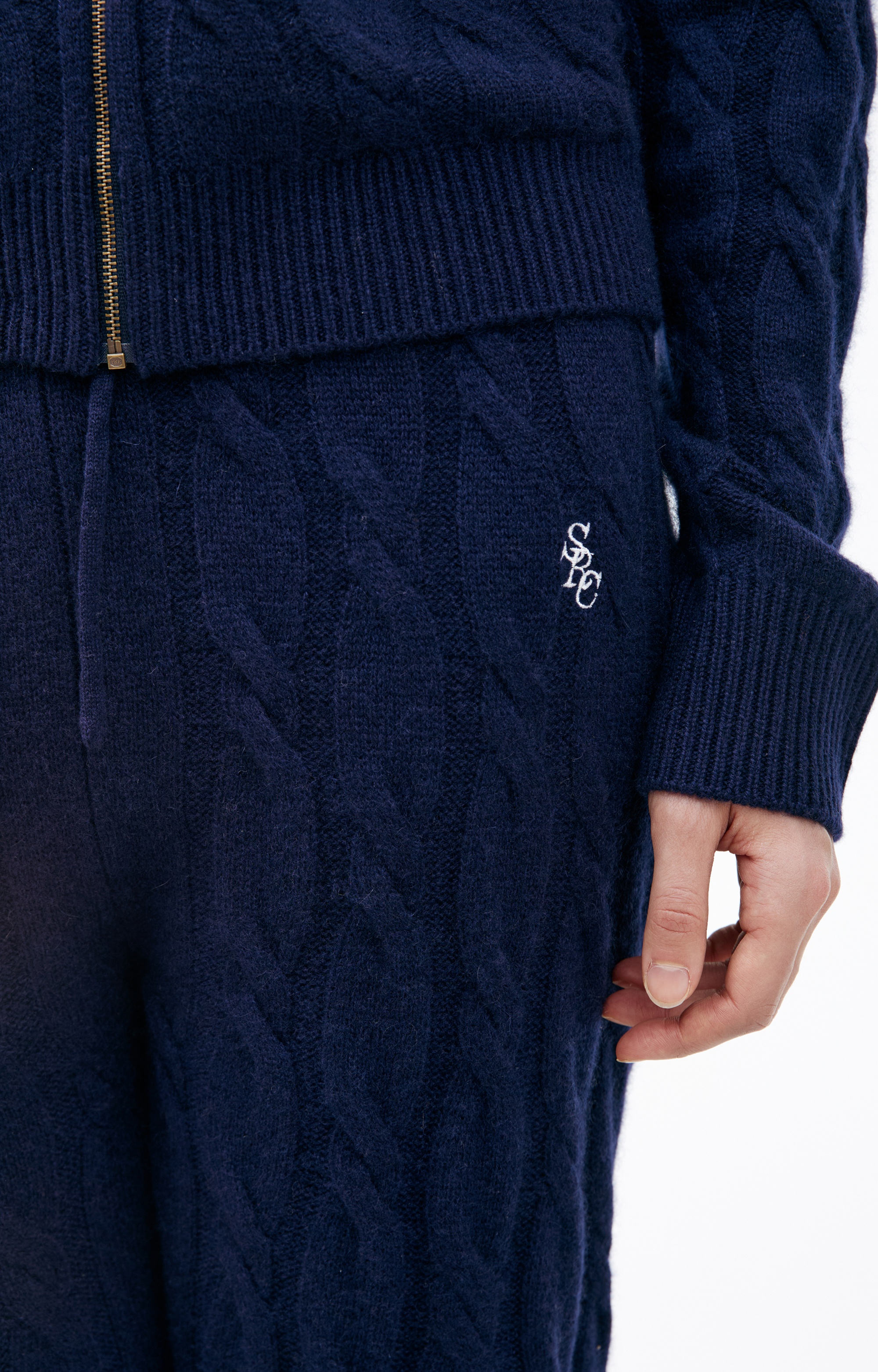 COARSE-KNIT CASHMERE HOODIE - 5