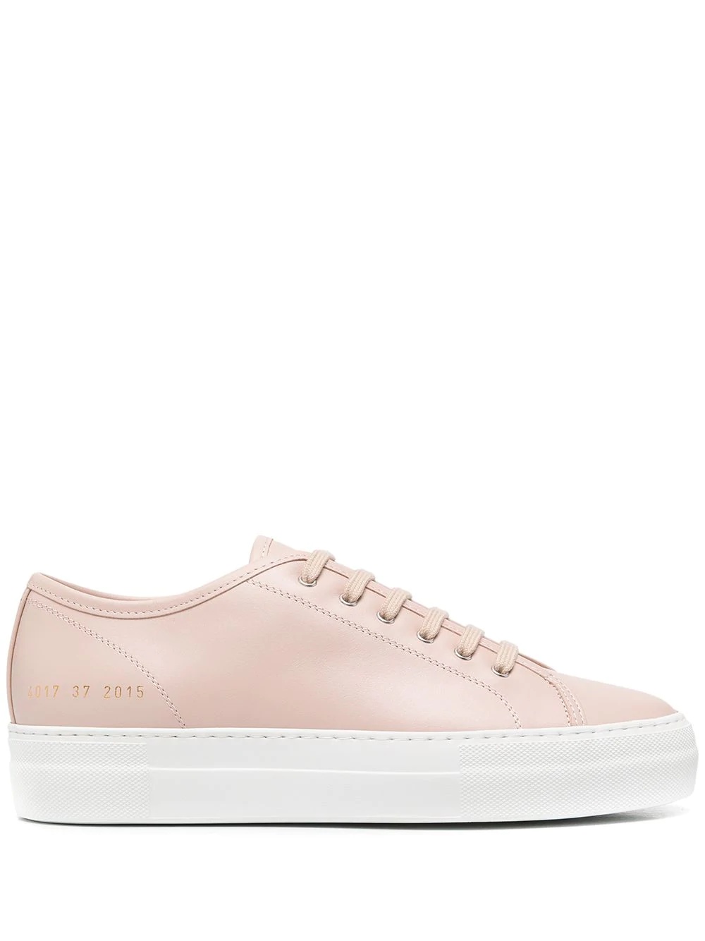 lace-up platform sneakers - 1