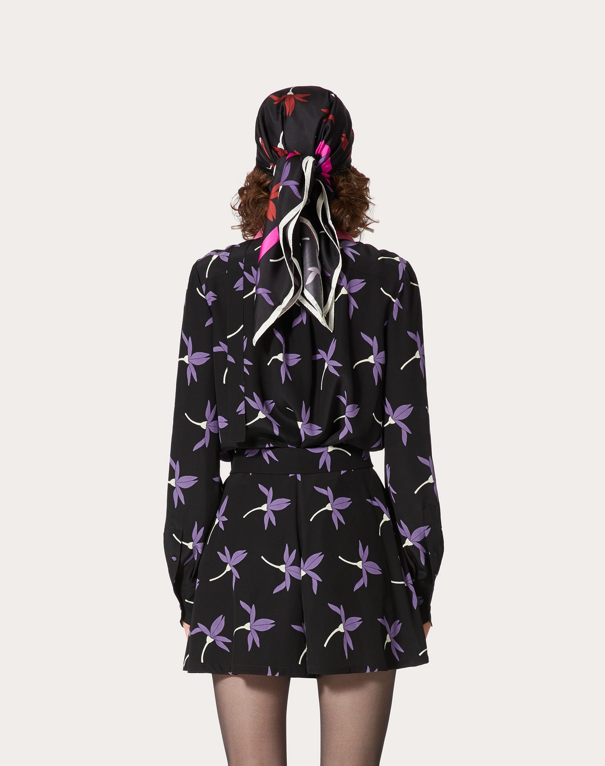 PRINTED CREPE DE CHINE SHIRT - 4