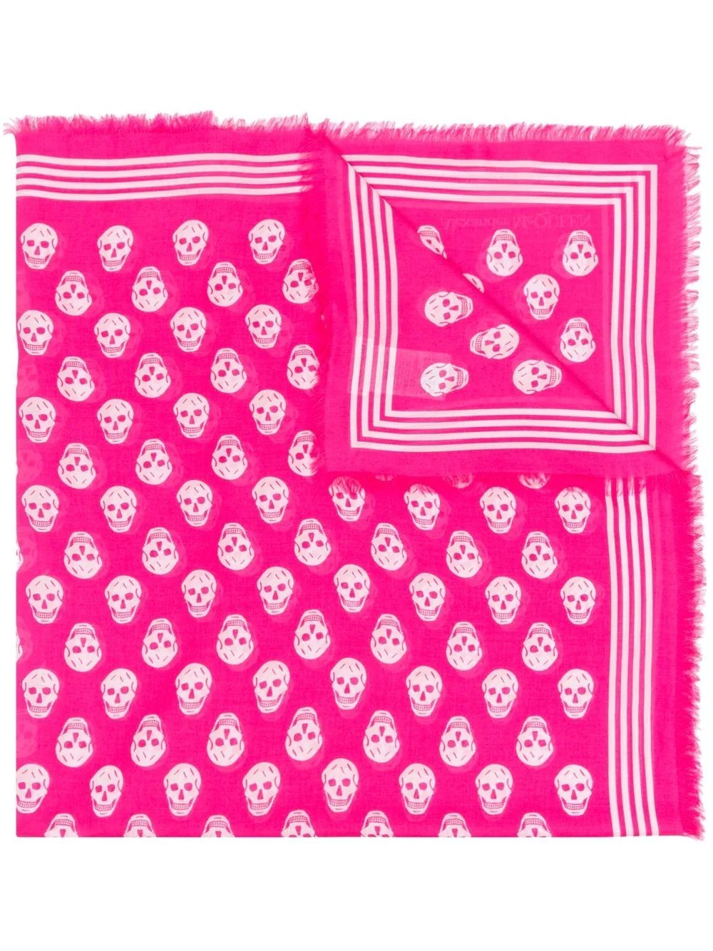 all-over skull-print scarf - 1