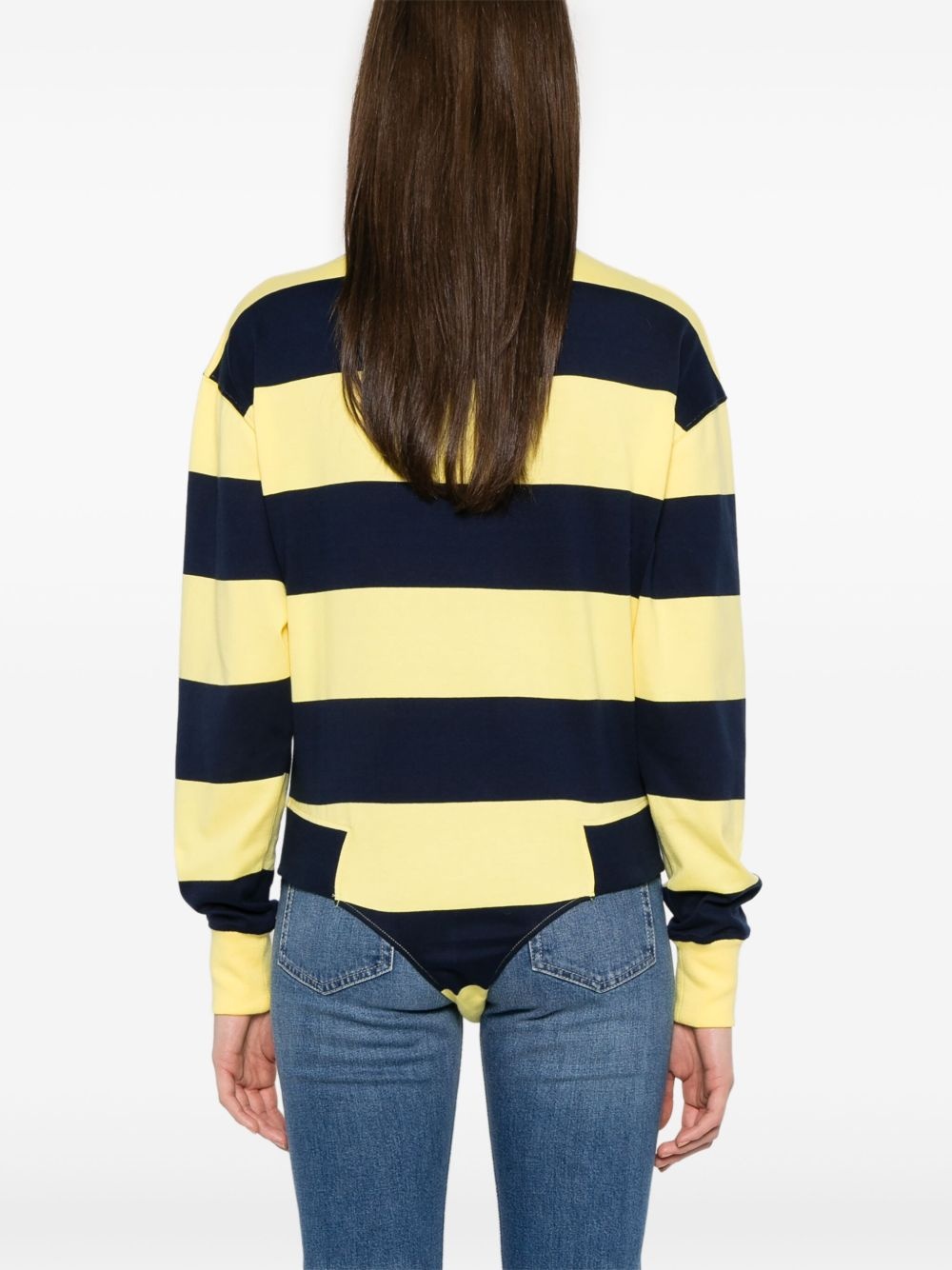 striped polo bodysuit - 4