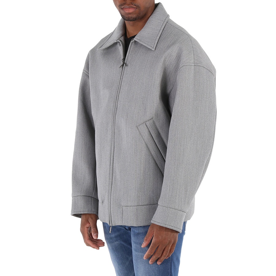 Emporio Armani Men's Grigio Zip-Up Blouson Jacket - 5