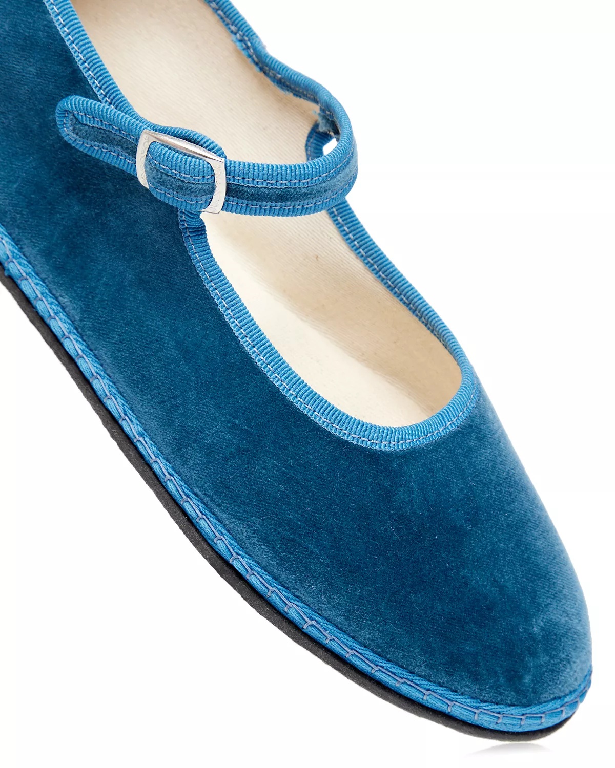 Women's Mary Jane Velvet Ballet Flats - 5