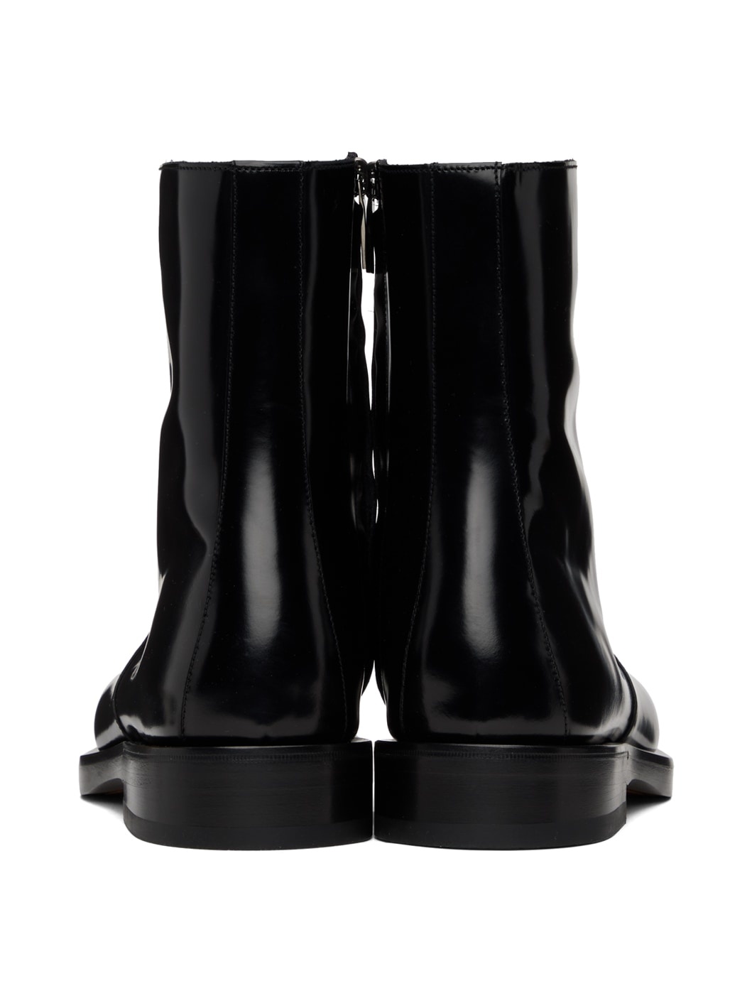 Black Calfskin Boots - 2