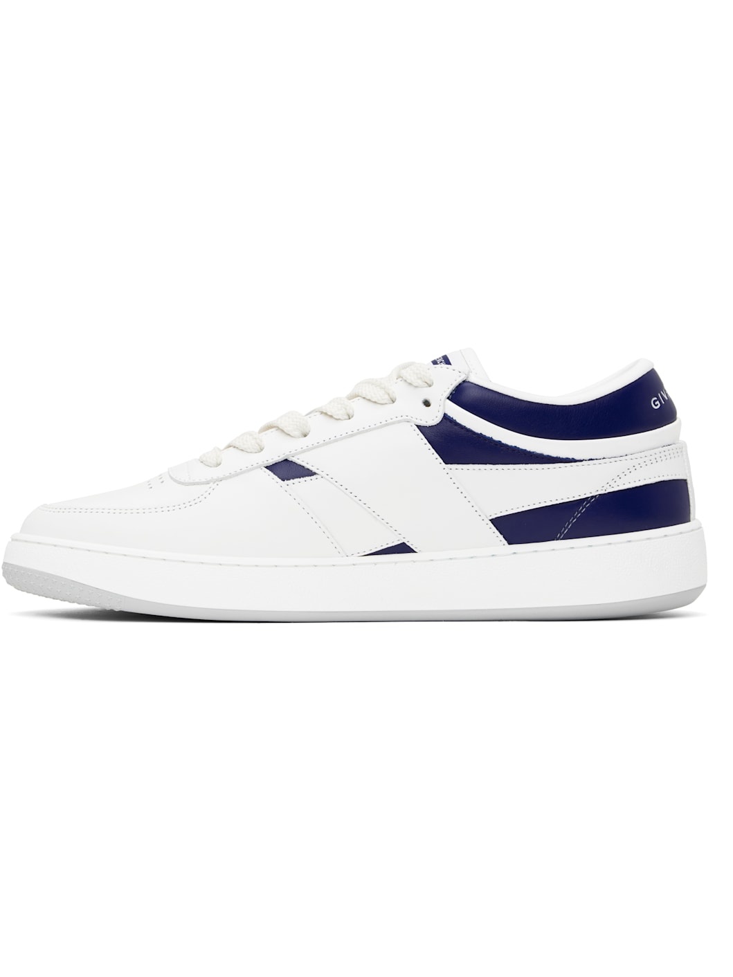 White & Navy G Move Sneakers - 3