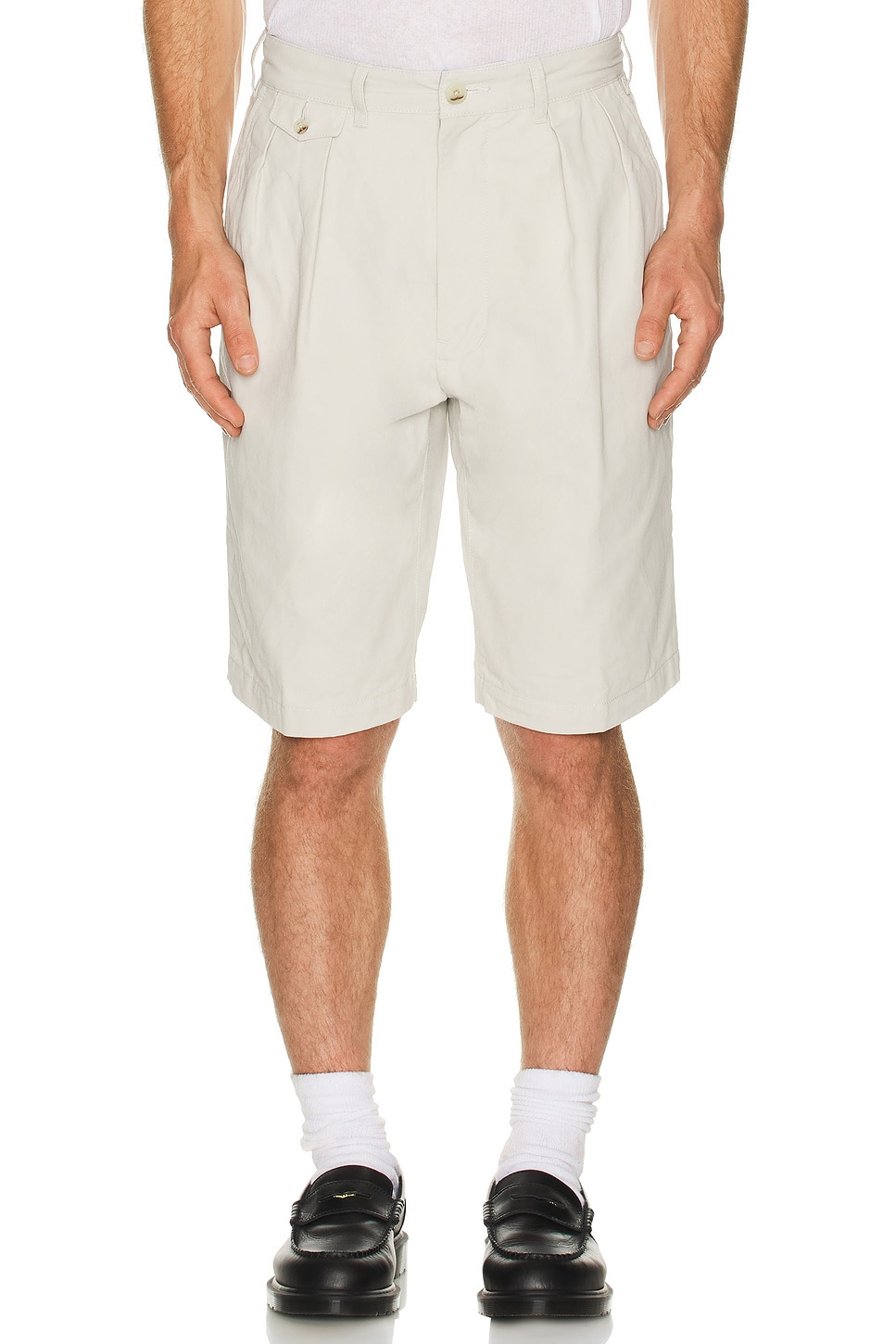 2 Pleats Shorts Twill Bio Washed - 3