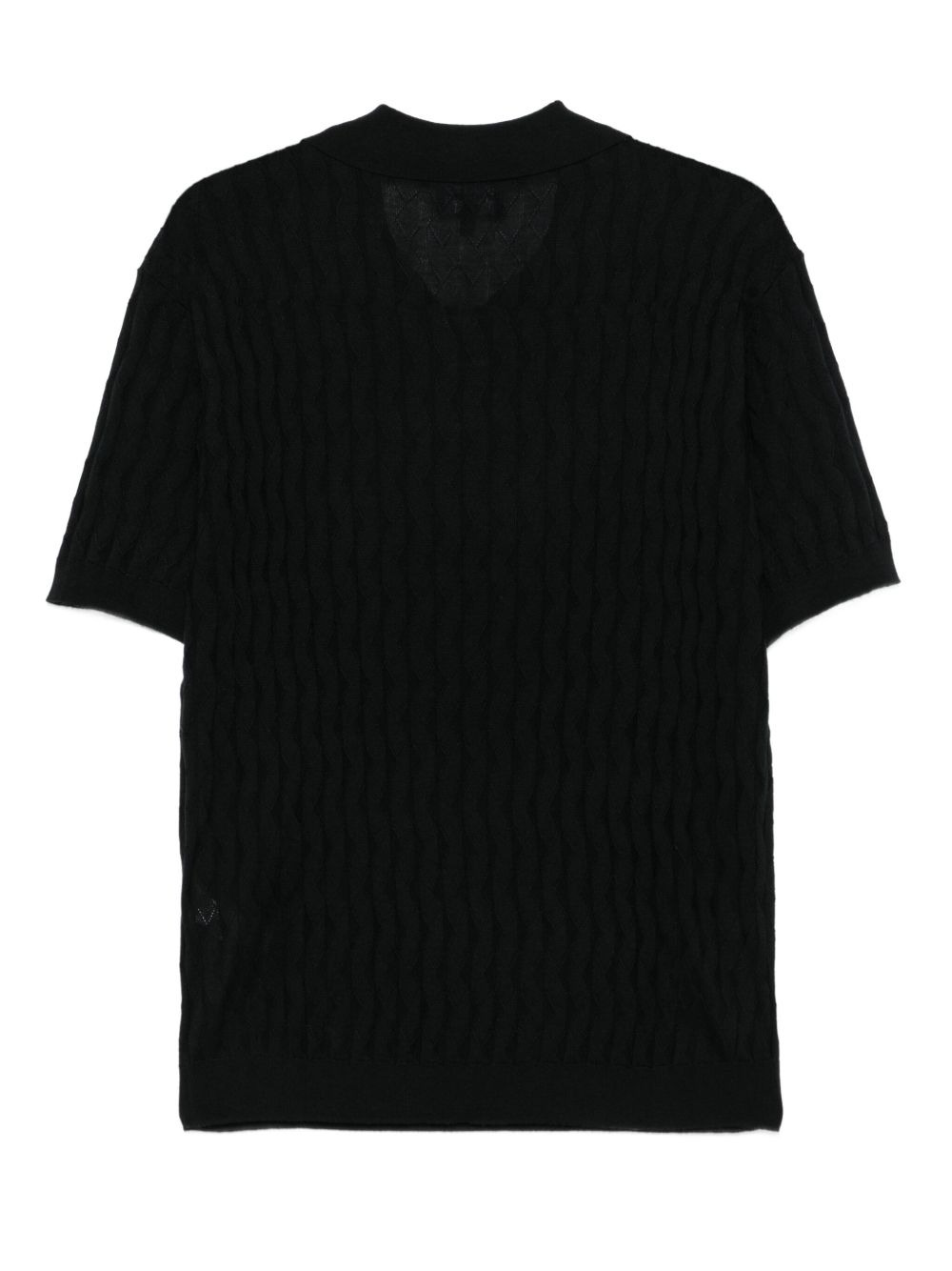 textured polo shirt - 2