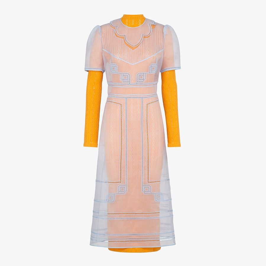 Light blue silk dress - 1