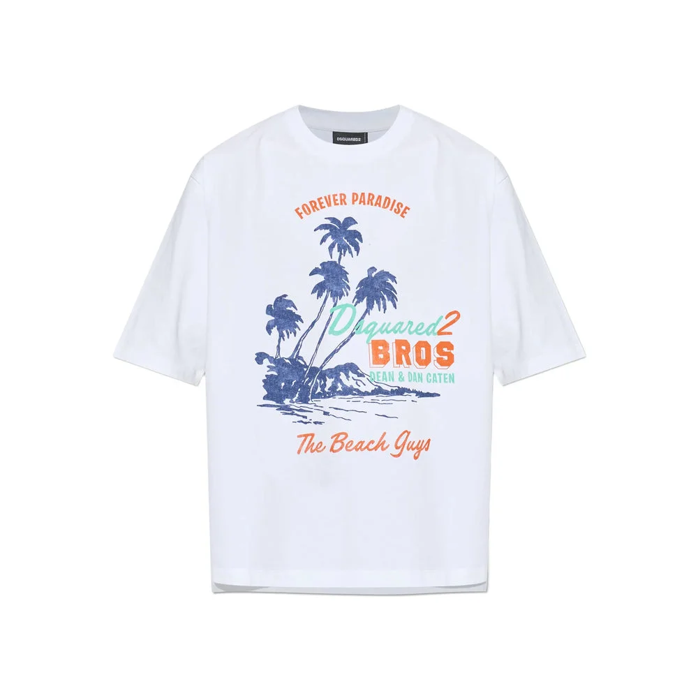 Dsquared2 White T-Shirts & Vests - T-Shirts Men - 1