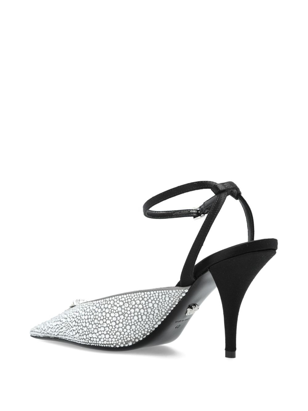 85mm Crystal La Medusa slingback pumps - 4