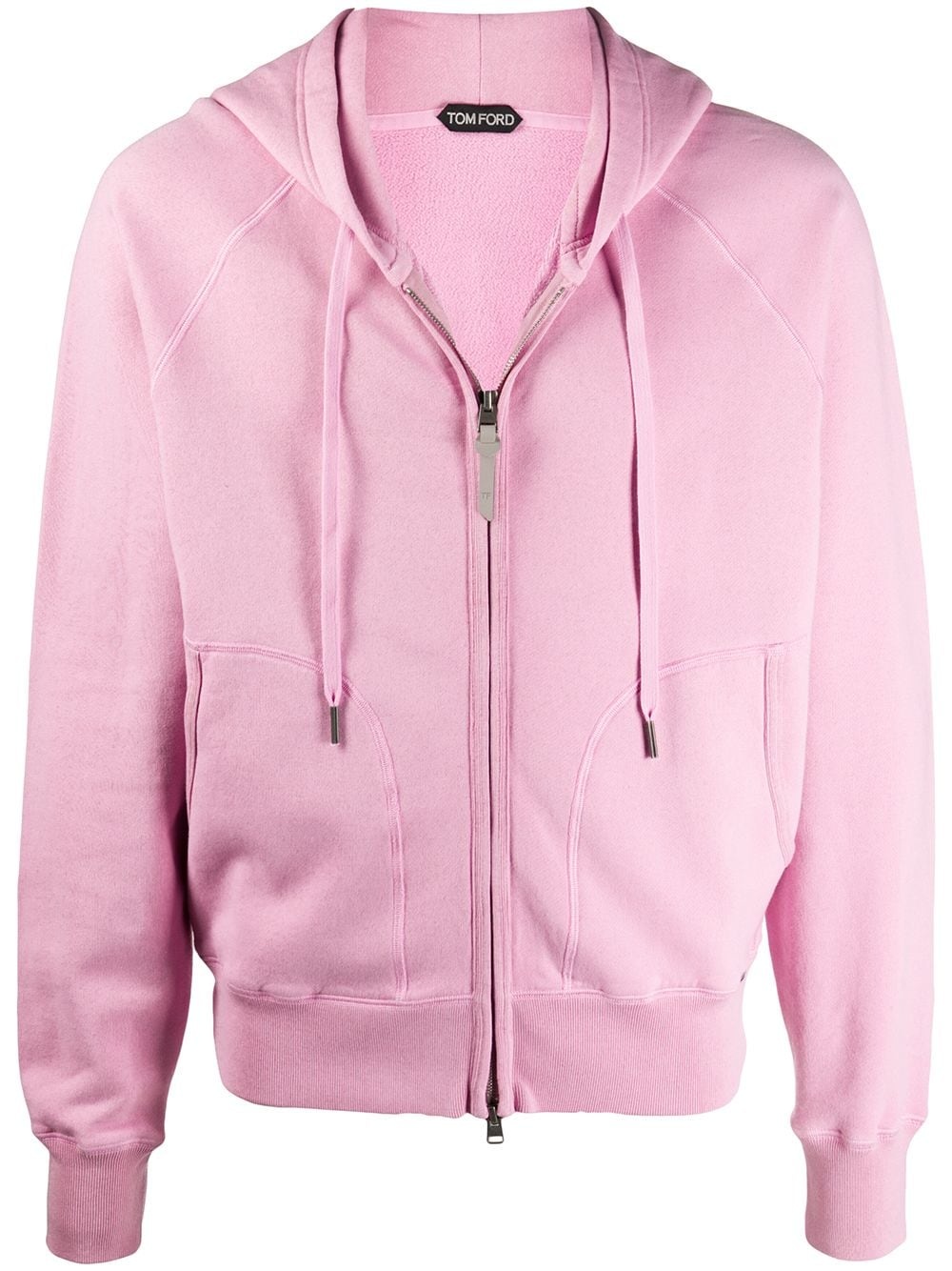 zip-up cotton hoodie - 1