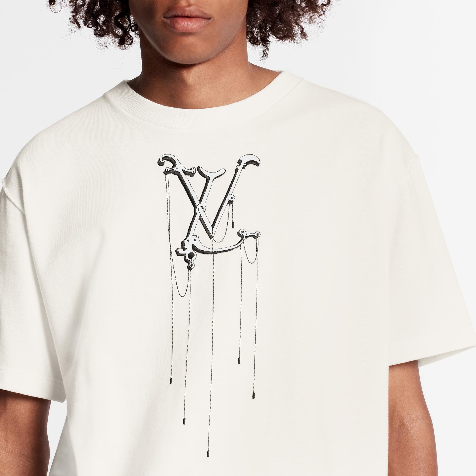 LV Pendant Embroidery T-Shirt - 3