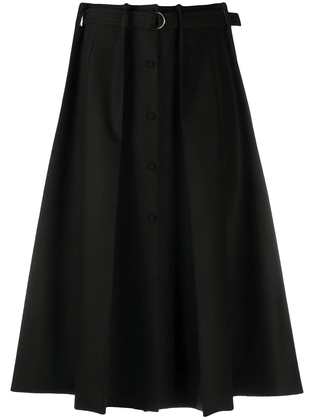 pleated A-line skirt - 1