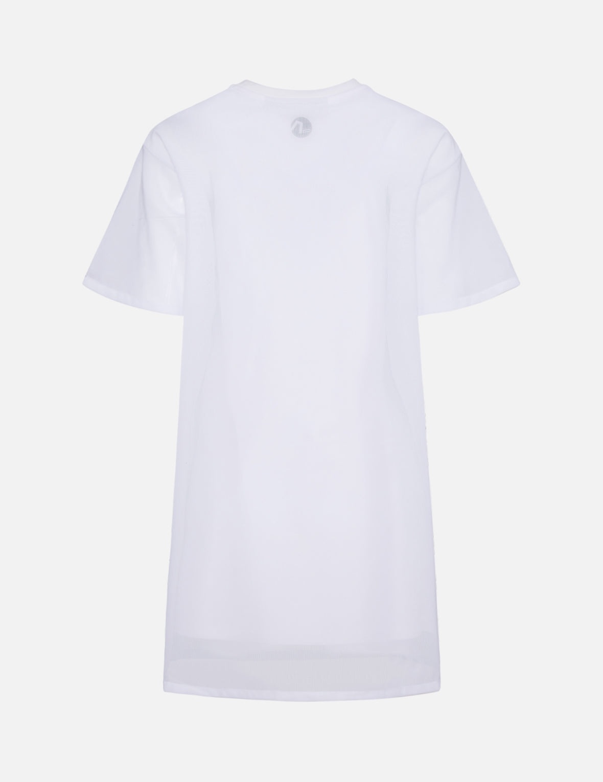 Mesh Overlay T-shirt Dress - 2