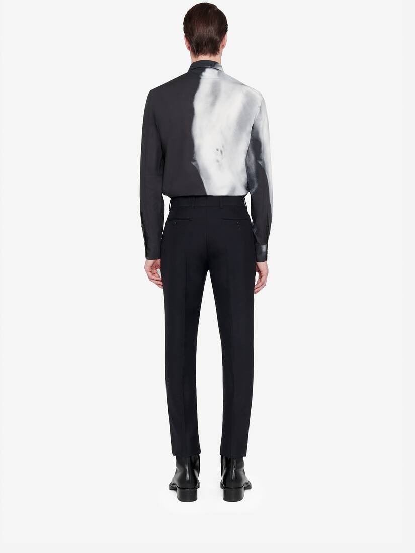Men's Solarised Flower Shirt in Black/white - 4