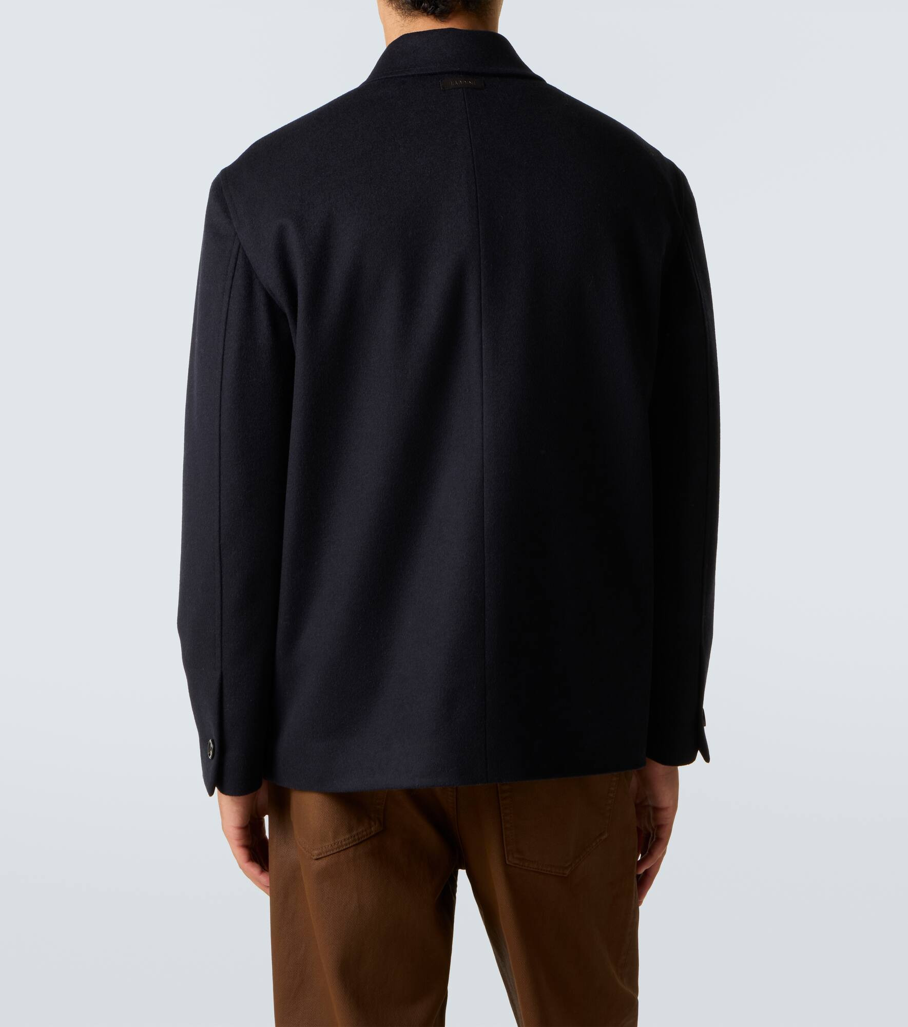 Virgin wool blouson jacket - 4