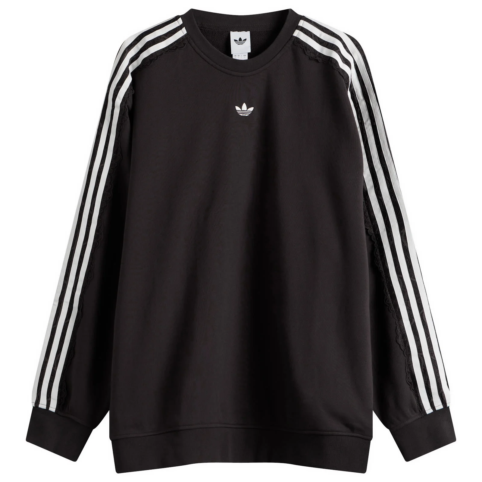 adidas Lace 3 Stripe Crew Sweatshirt - 1