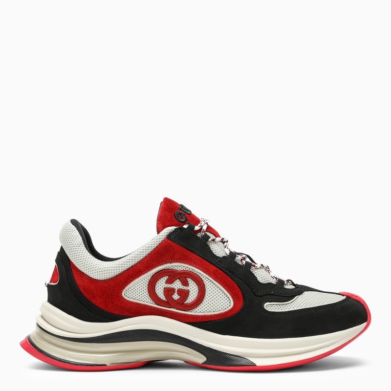 Gucci Low Run Black And Red Trainer Men - 1