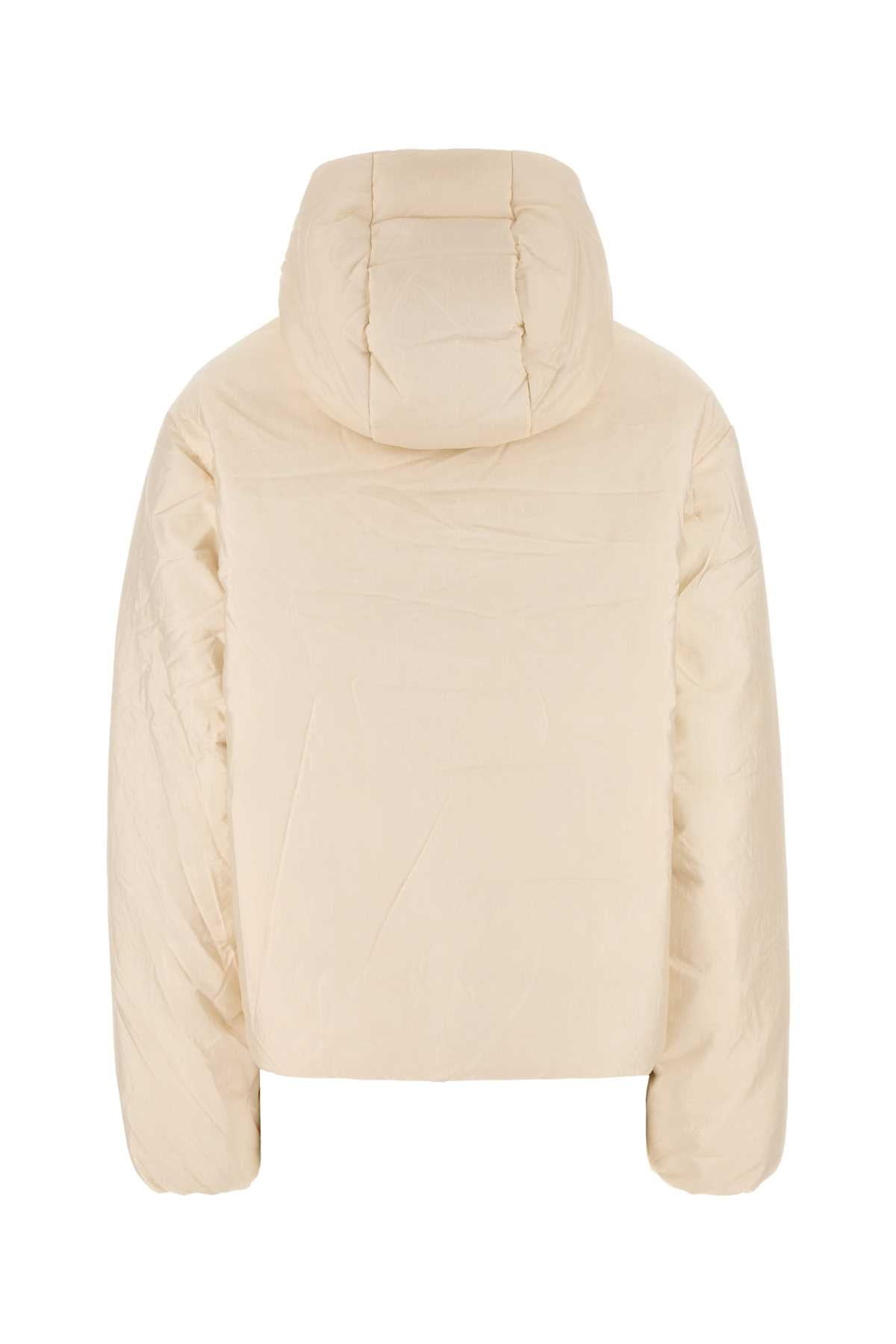 Jil Sander Women Cream Nylon Blend Down Jacket - 2