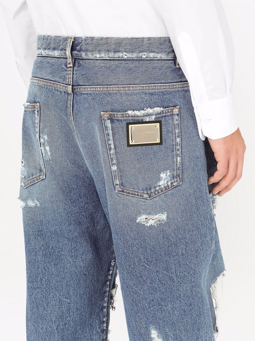 ripped mid-rise loose-fit jeans - 5