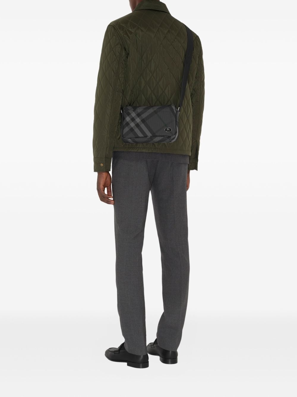 checked messenger bag - 2