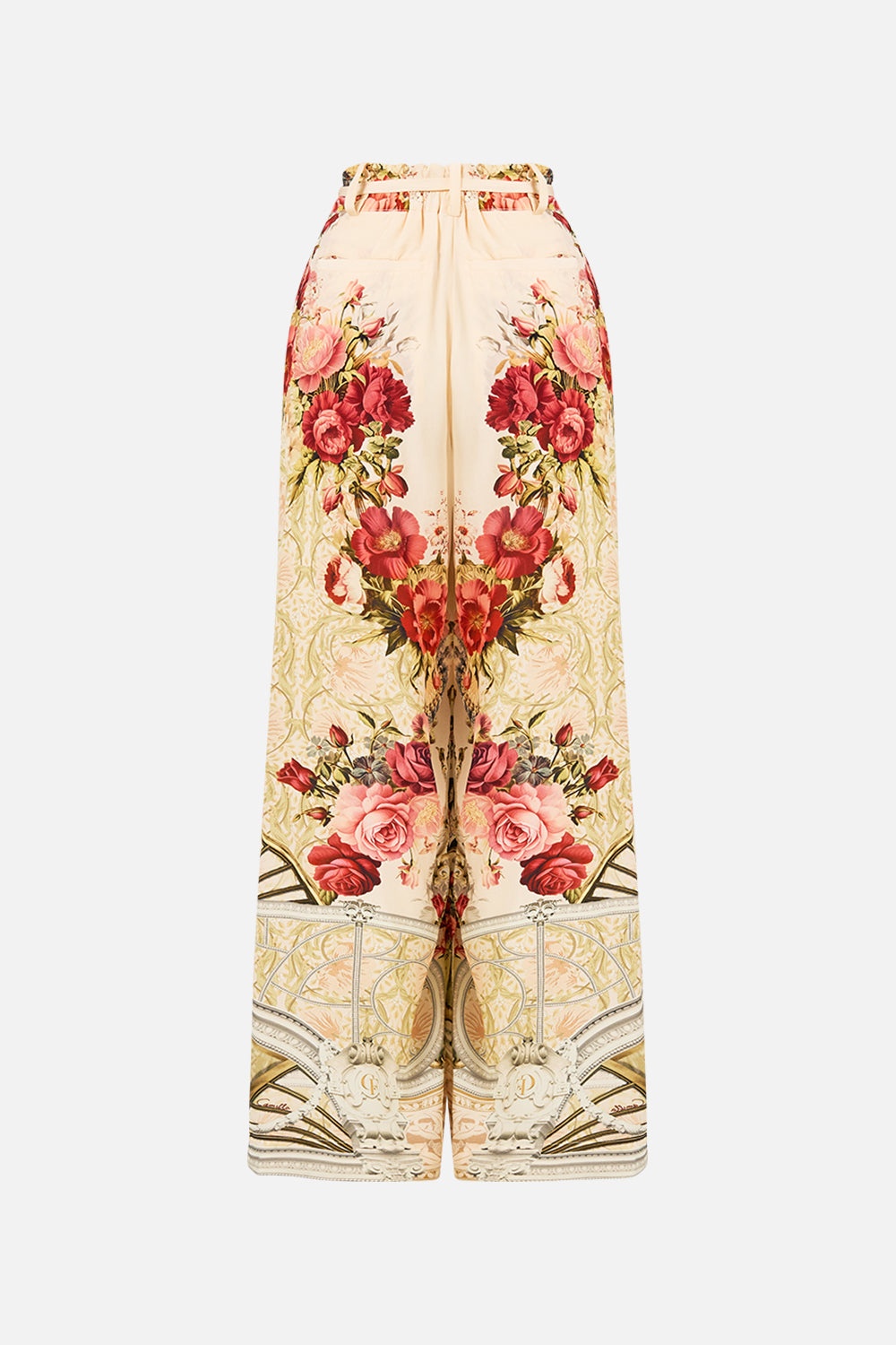 SOFT WIDE LEG PANT WITH TIE DETAIL - 8