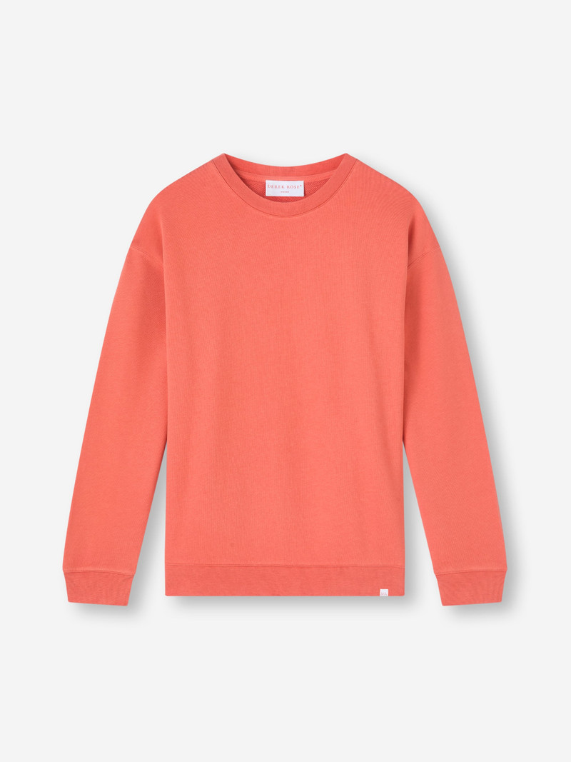 Women's Sweatshirt Quinn Cotton Modal Coral Orange 5